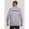 Kapuzenpullover F4NT4STIC "Hollywood blvd CREW" Gr. L, grau (erdgrau), Herren, Obermaterial: 50% Baumwolle, 50% Polyester, Pullover, Print