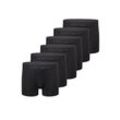 Boxershorts CAMANO "Boxershorts Unterhosen Herren elastischer Gummibund ohne" Gr. L, schwarz Herren Unterhosen