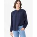 Klassische Bluse BRAX "Style VIVIEN" Gr. 34, blau (navy), Damen, 100% Viskose, Blusen