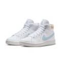 Sneaker NIKE SPORTSWEAR "COURT ROYALE 2 MID" Gr. 36,5, weiß (weiß, blau) Schuhe