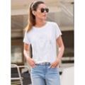 T-Shirt HEINE "Shirt" Gr. 38, weiß Damen Shirts