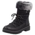 Winterboots REMONTE Gr. 36, schwarz (schwarz, grau) Damen Schuhe Blockabsatz, Winterstiefelette mit wasserabweisender TEX-Membran