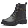 Schnürboots MARCO TOZZI BY GMK "VERICO" Gr. 36, braun (dunkelbraun) Damen Schuhe Blockabsatz, Schnürstiefelette, Chunky Boots mit Gummizug-Schnürung