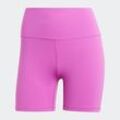 Shorts ADIDAS PERFORMANCE "All Me 5INCH L" Gr. L, N-Gr, lila (lila burst), Damen, Obermaterial: 79% Polyester, 21% Elasthan, Hosen