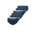 Slip CAMANO "Slip 6er Pack" Gr. L, blau (blau mix) Herren Unterhosen Slip