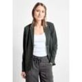 Kurzblazer CECIL Gr. XL (44), grün (strong khaki) Damen Blazer mit Reverskragen