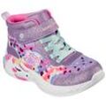 Sneaker SKECHERS "UNICORN DREAMS" Gr. 35, lila (lavendel, multi) Kinder Schuhe Boots Sneakerboots Schnürboots mit Blinkfunktion zum Ein- und Ausschalten, Freizeitschuh, Halbschuh