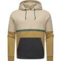 Hoodie RAGWEAR "Blocky Hoody", Herren, Gr. S (48), beige (sand), Sweatware, Obermaterial: 70% Baumwolle, 30% Polyester, Basic, lässig geschnitten hüftbedeckend, hoch geschlossener Ausschnitt, Langarm Ärmel ohne Ärmelschlitz Bündchen, Sweatshirts, Sportlicher Herren Kapuzenpullover mit Blockstreifen