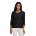 3/4-Arm-Shirt BETTY BARCLAY "Betty Barclay Basic Shirt mit Rundhalsausschnitt" Gr. 40, schwarz Damen Shirts Material