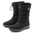 Winterstiefel LASCANA Gr. 36, schwarz, Damen, Obermaterial: 100% Synthetik. Futter: 100% Synthetik. Decksohle: 100% Polyester. Laufsohle: 100% Synthetik, unifarben mit Farbeinsätzen, Schuhe, Stiefelette, Winterboots mit Warmfutter, wasserabweisend