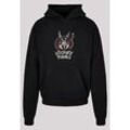 Sweatshirt F4NT4STIC "F4NT4STIC Herren Looney Tunes Bugs Bunny with Ultra Heavy Hoody", Herren, Gr. L, schwarz, 100% Baumwolle, unifarben, ohne Ausschnitt, Langarm, Sweatshirts