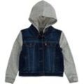 Jeansjacke LEVI'S KIDS "INDIGO JACKET", Baby, Gr. 12M (80), blau (indigo dusk), Denim/Jeans, Obermaterial: 81% Baumwolle, 18% Polyester, 1% Elasthan, casual, Jacken, for Baby BOYS