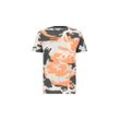 T-Shirt ALPHA INDUSTRIES "Alpha Industries Men - T-Shirts Backprint T Camo" Gr. L, orange (orange grey camo) Herren Shirts