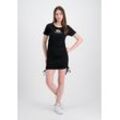 T-Shirt ALPHA INDUSTRIES "Alpha Industries Women - Dresses Ruched Dress Wmn" Gr. S, schwarz Damen Shirts