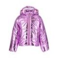 Steppjacke ZIGZAG "Fantasy", Herren, Gr. 104, lila (helllila), 100% Polyester, unifarben, casual, normal, ohne Ausschnitt, Jacken, im stylischen Metallic-Look