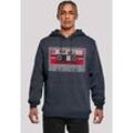 Kapuzenpullover F4NT4STIC "Stranger Things Cassette For Will Netflix", Herren, Gr. M, blau (navy), Obermaterial: 65% Baumwolle, 35% Polyester, casual, slim fit, Langarm, Pullover, Premium Qualität