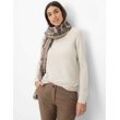 Sweatshirt BRAX "Style CARINA" Gr. 36, beige, Damen, 96% Modal, 4% Elasthan, Sweatshirts