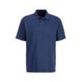 Poloshirt BOSS ORANGE "Pe__Dye", Herren, Gr. L, blau (open blau464), Jersey, Obermaterial: 100% Baumwolle, unifarben, casual, regular fit, hoch geschlossener Ausschnitt, Kurzarm eingesetzt eingefasste Kante, Shirts, mit Polokragen