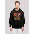 Kapuzenpullover F4NT4STIC "ACDC Rock Band Music PWRUP Stage Lights", Herren, Gr. L, schwarz, Obermaterial: 50% Baumwolle, 50% Polyester, casual, relaxed fit, Langarm, Pullover, Print