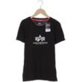 Alpha industries Damen T-Shirt, schwarz, Gr. 38