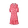 Maxikleid mit Print - Pink - Gr.: 34