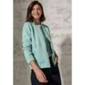 Blouson CECIL, Damen, Gr. L (42), glaced salvia grün, Stoff, 72% Polyester, 22% Viskose, 6% Elasthan, unifarben, casual, normal normal, hoch geschlossener Ausschnitt, Langarm Bündchen, Jacken, mit Stehkragen