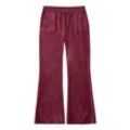 Sweathose JUICY COUTURE "CAISA PANT _ Damen", Damen, Gr. L, EURO-Größen, rot (tawny port), 51% BAUMWOLLE 27% VISKOSE 22% POLYESTER, figurbetont, Hosen, Trainingshose Damen, Sweathose, Velour, Jogginghose mit Glitzer, Sale