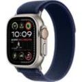 APPLE Watch Ultra 2 GPS + Cellular 49 mm Trail Loop Armband Blau 2024 Smartwatch Titangehäuse, 130 - 180 mm, Natur