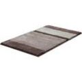 Badematte GRUND Gr. 3, grau (taupe), rechteckig (60cm x 100cm),, Badematten