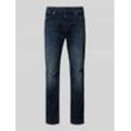 Slim Tapered Fit Jeans im 5-Pocket-Design Modell 'ONYX'