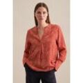 Klassische Bluse SEIDENSTICKER "Schwarze Rose" Gr. 38, rot, Damen, 100% Viskose, gemustert, Blusen, Tunika Druck