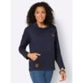 Sweatshirt CASUAL LOOKS Gr. 48, blau (marine) Damen Sweatshirts