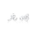 Paar Ohrstecker ELLI "Wellen Wave Ohrringe Trend 925 Sterling Silber", silber, Ohrringe, Damen, OneSize, ohne Stein, Silber 925 (Sterlingsilber)