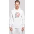 Kapuzenpullover F4NT4STIC "Spongebob Schwammkopf Gary Donut Worry" Gr. 4XL, weiß Herren Pullover Print