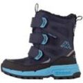 Outdoorwinterstiefel KAPPA, Gr. 38, blau (navy, türkis), Synthetik, mehrfarbig, sportlich, Schuhe, - wasserdicht, windabweisend & atmungsaktiv