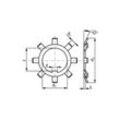 10177442 Sicherungsbleche MB38 Innen-Ø 190 mm Außen-Ø 252 mm Breite2,5 mm - NKE