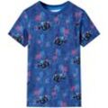 Vidaxl - Kinder-T-Shirt Dunkelblau Melange 128