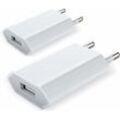 Ladegerät für iPhone, USB-Netzladegerät, 2er-Set, universelles USB-Wandadapter-Ladegerät und Ladegerät für iPhone 7 8 Plus 11 12 Mini Pro Max XS