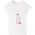 Kinder-T-Shirt Ecru 128