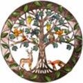 Ahlsen - Wanddekoration "Baum des Lebens" aus Holz, Wandkunst "Baum des Lebens", Metallbaum-Familienschild, Wanddekoration, Heimdekoration, perfekte