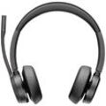 HP Poly Voyager 4320 USB-A Headset +BT700 Dongle Computer On Ear Headset Bluetooth® Stereo Schwarz Lautstärkeregelung, Mikrofon-Stummschaltung