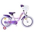 Kinderfahrrad Disney Wish für Mädchen Fahrrad Lila 16 Zoll Kinderrad