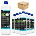 BiOHY Glasreiniger für Fenstersauger, Fensterputzmittel, Glasreiniger, Fensterreiniger 9er Pack (9 x 1 Liter Flasche)