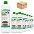 BiOHY Wischroboter Reinigungsmittel für Holzböden, Reiniger für Wischroboter, Nicht schmäumender Bodenreiniger, Bio-Konzentrat 12er Pack (12 x 1 Liter Flasche)