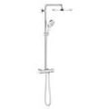 Grohe Rainshower Duschsystem 27968001 chrom, mit Aufputz-Thermostat, mit EcoJoy 9,5 l/min Durchflussbegrenzer