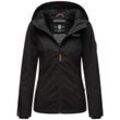 Outdoorjacke MARIKOO "Brombeere" Gr. XS (34), schwarz, Damen, Obermaterial: 100% Polyester, Innenmaterial: 100% Polyester, Jacken, sportliche Übergangsjacke mit Kapuze