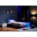 HOME DELUXE LED Bett Astro inkl. Matratze versch. Größen und Farben - Dunkelgrau