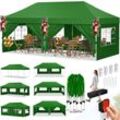 KESSER® Pavillon Faltpavillon 6x3m Festzelt mit 6 abnehmbaren Seitenwänden Gartenzelt Höhenverstellbar & Wasserdicht + Tasche Bodenanker Pop-Up Klicksystem UV-Schutz 50+ Partyzelt