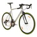 Galano Vuelta STI Rennrad 28 Zoll Damen Herren ab 150 cm Fahrrad Fitnessrad 14 Gänge grau/grün 59 cm