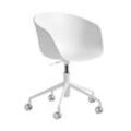 HAY - About A Chair AAC 52 mit Gaslift, Aluminium weiß / white 2.0